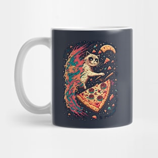 Space Pizza Cat Mug